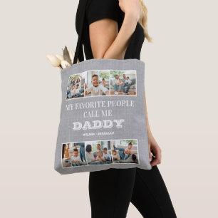 Bolso De Tela Mi gente favorita me llama Día del Padre de papá
