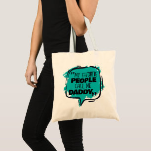 Bolso De Tela Mi Gente Favorita Me Llama Papi