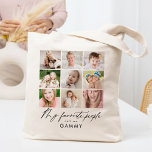 Bolso De Tela Mi Gente Favorita Me Llama Personalizado Collage T<br><div class="desc">Este bonito diseño se puede personalizar según tus combinaciones de colores favoritas. ¡Hace un gran regalo! Encuentre artículos de papelería y regalos elegantes en nuestra tienda: www.berryberrysweet.com.</div>