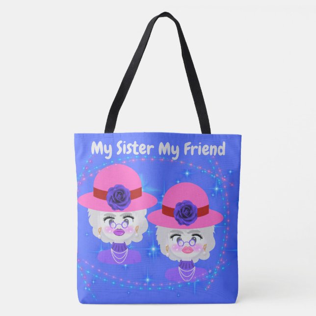 Bolso De Tela Mi hermana Mi Amigo Tote Bag (Anverso)