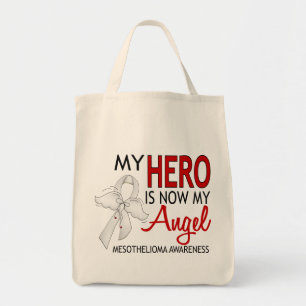Bolso De Tela Mi héroe es mi mesotelioma del ángel