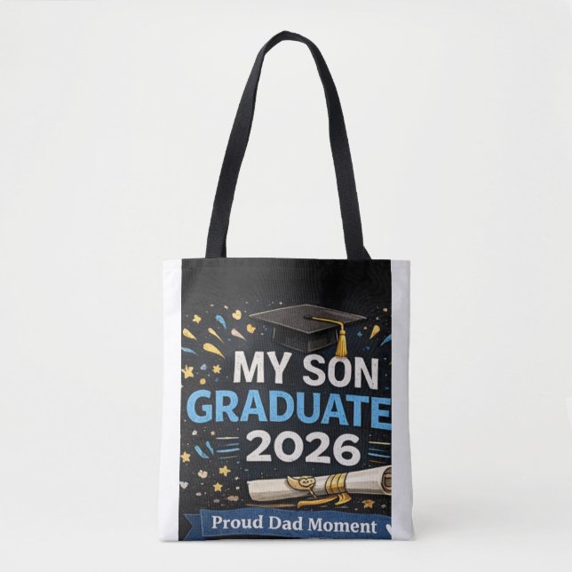 Bolso De Tela Mi hijo se graduó 2026 (Anverso)