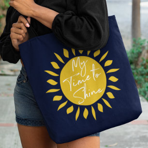 Bolso De Tela Mi Hora De Brillar, Sun Print Tote Bag