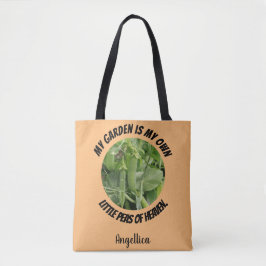 Bolso De Tela Mi jardín es mi propio paraíso personalizado