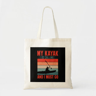 Bolso De Tela Mi Kayak está llamando y debo irme