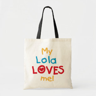 Bolso De Tela Mi Lola me ama camisetas y regalos