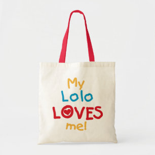 Bolso De Tela Mi Lolo me ama camisetas y regalos