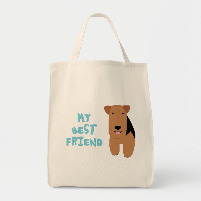 Bolso De Tela Mi mejor amigo Terrier galés (Frente)