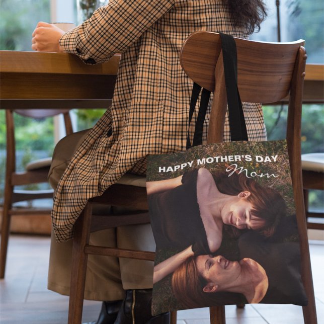 Bolso De Tela Mi mejor foto de amigo: Feliz Día de la Madre (Subido por el creador)