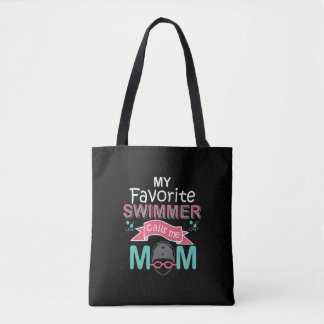 Bolso De Tela Mi Nadadora Favorita Me Llama Mamá Que Nade Gracio