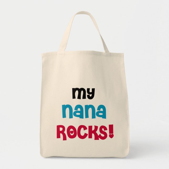 Bolso De Tela Mi Nana oscila las camisetas y los regalos (Frente)