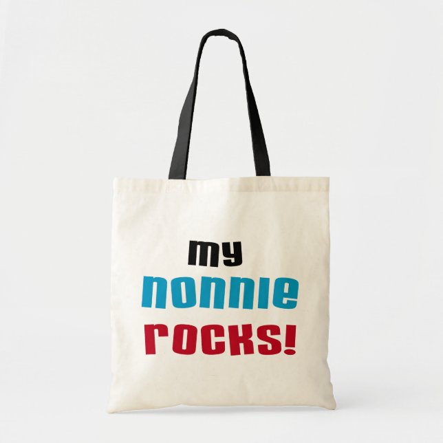 Bolso De Tela Mi Nonnie oscila las camisetas y los regalos (Frente)