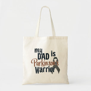 Bolso De Tela Mi papá es el guerrero de mi Parkinson