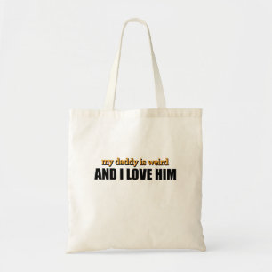 Bolso De Tela Mi papá es raro y lo amo Regalo divertido para pap