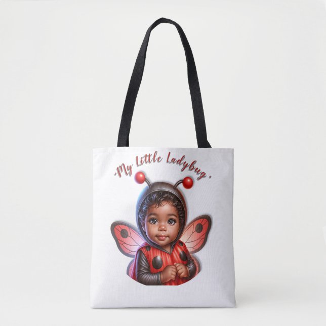 Bolso De Tela "Mi pequeña Ladybug" (Anverso)