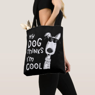 Bolso De Tela Mi perro piensa que soy genial por ser amante de l