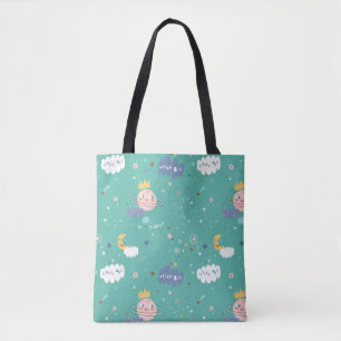 Bolso De Tela Mi planeta sueño grande pequeño patrón