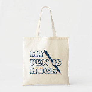 Bolso De Tela Mi Pluma Es Un Humor Sarcástico Enorme Y Gracioso.
