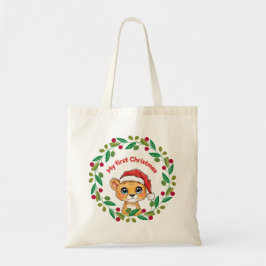 Bolso De Tela Mi primer ornamento navideño