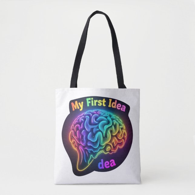 Bolso De Tela Mi primera idea - Diseño creativo y Inspirador (Anverso)