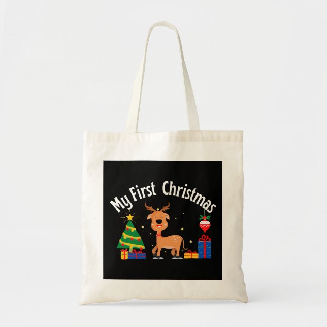 Bolso De Tela Mi primera Navidad (Frente)