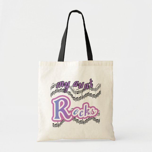 Bolso De Tela Mi tía roca camisetas y regalos (Frente)