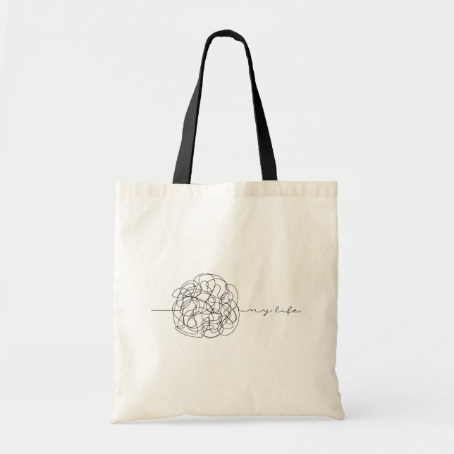 Bolso De Tela Mi Vida (Frente)