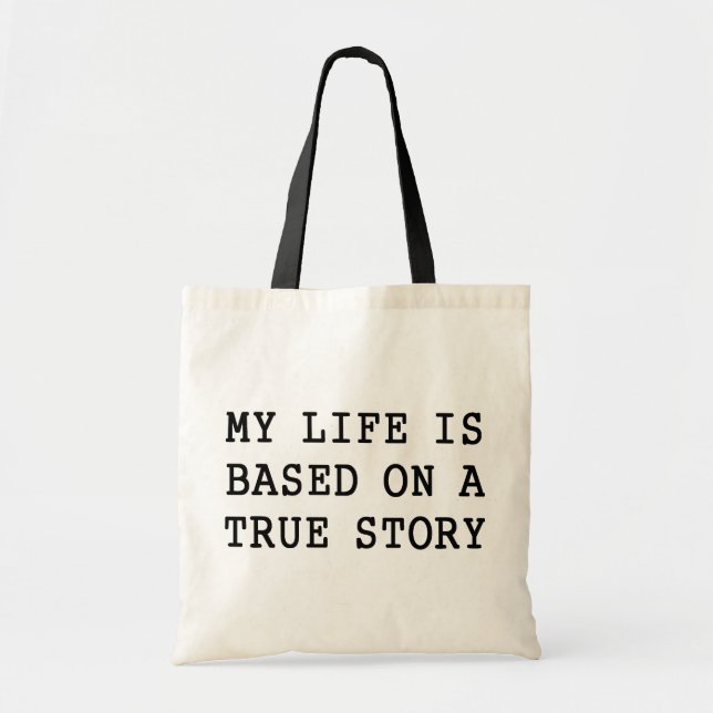 Bolso De Tela Mi vida es verdadera (Frente)