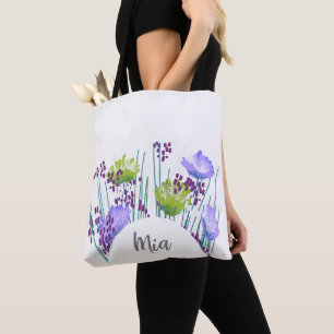 Bolso De Tela Mia Floral Monograma