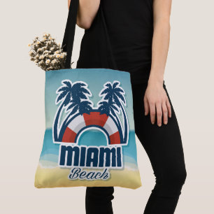 Bolso De Tela Miami Beach Florida