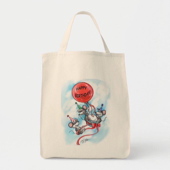 Bolso De Tela Mic, Mac y Moe's Happy Birthday Celebration (Frente)