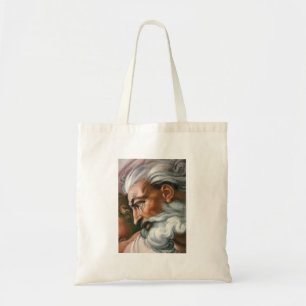 Bolso De Tela Michelangelo Creación Adam Dios