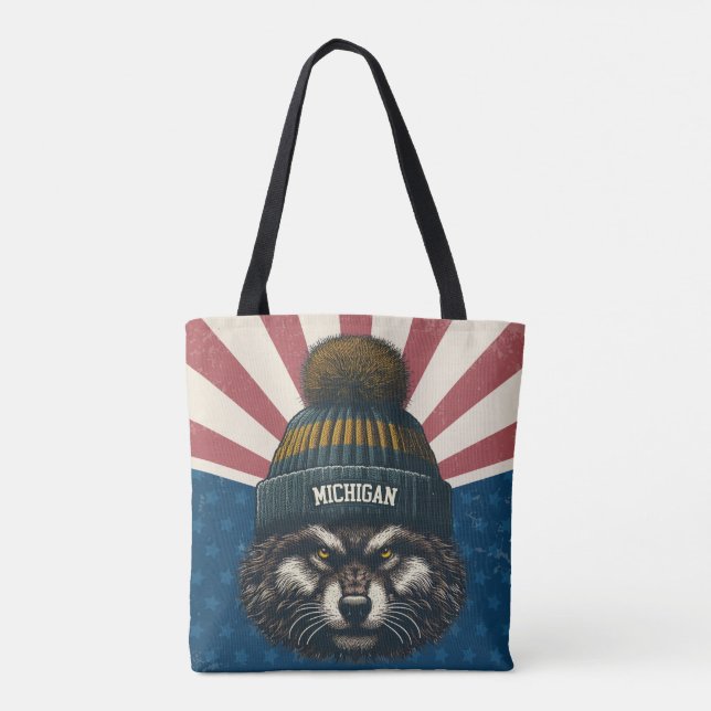 Bolso De Tela Michigan (Reverso)