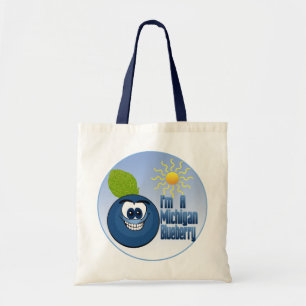 Bolso De Tela Michigan Blueberry