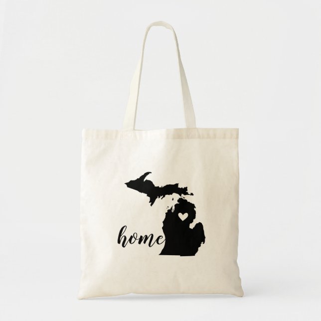 Bolso De Tela Michigan Home State Tote Bag (Frente)