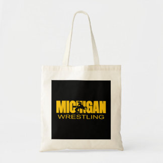 Bolso De Tela Michigan Luchando contra el luchador estilo libre 