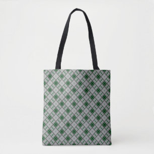Bolso De Tela Michigan State University Tartán