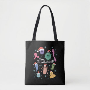 Bolso De Tela Microbiología de Navidad Profesor de Ciencias Micr