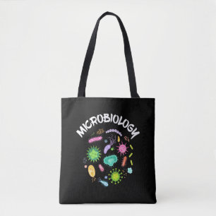 Bolso De Tela Microscopio bacteriano científico de microbiolog