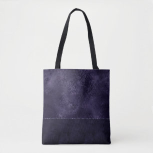 Bolso De Tela Midnight Indigo Romance   Damasco satinado