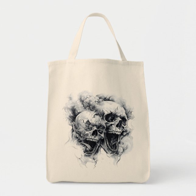 Bolso De Tela Midnight Phantom Skull (Frente)
