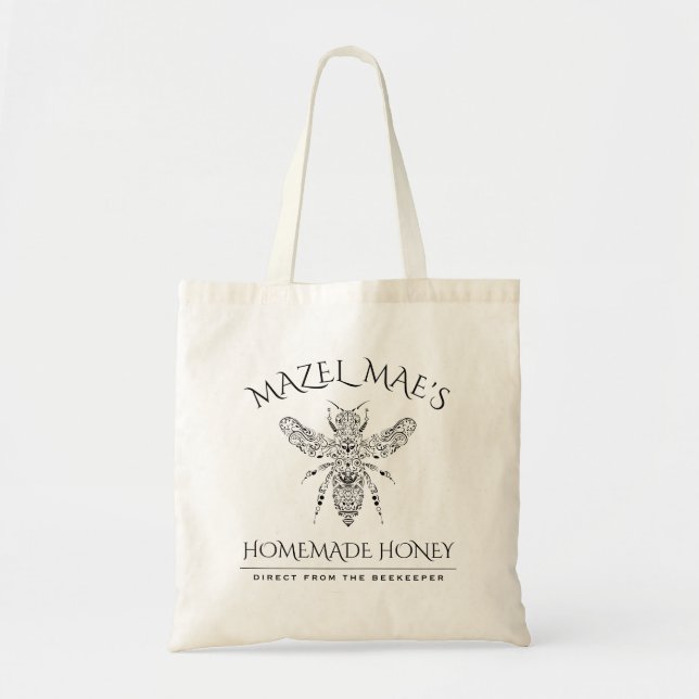 Bolso De Tela Miel casera personalizado (Frente)