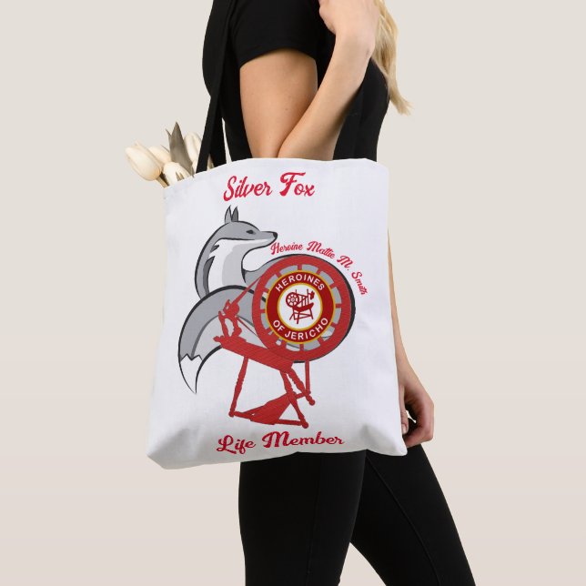 Bolso De Tela Miembro de HOJ Silver Fox Life (Detalle)