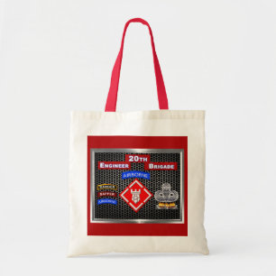 Bolso De Tela Mighty 20.ª Brigada de Ingenieros-Airborne
