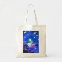 Bolso De Tela Mikitiez galaxia acuario brillo de verano 