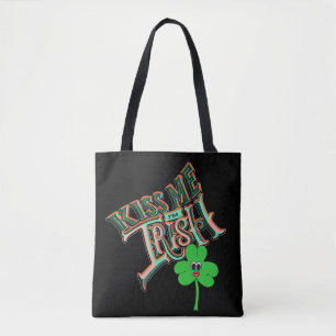 Bolso De Tela Mikitiez irish clover verde sinfín