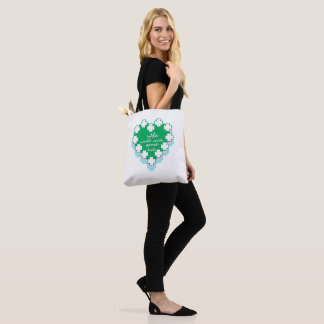 Bolso De Tela Mikitiez irish clover verde sinfín