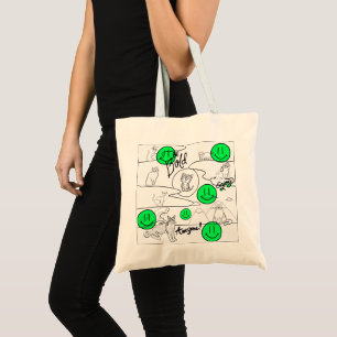 Bolso De Tela Mikitiez meow fiesta de verano