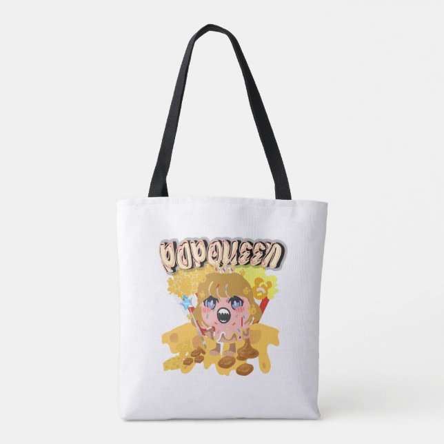 Bolso De Tela Mikitiez popqueen popcorn moivenight cinema (Reverso)