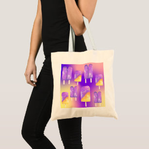 Bolso De Tela Mikitiez verano arcoiris púrpura pala de oro